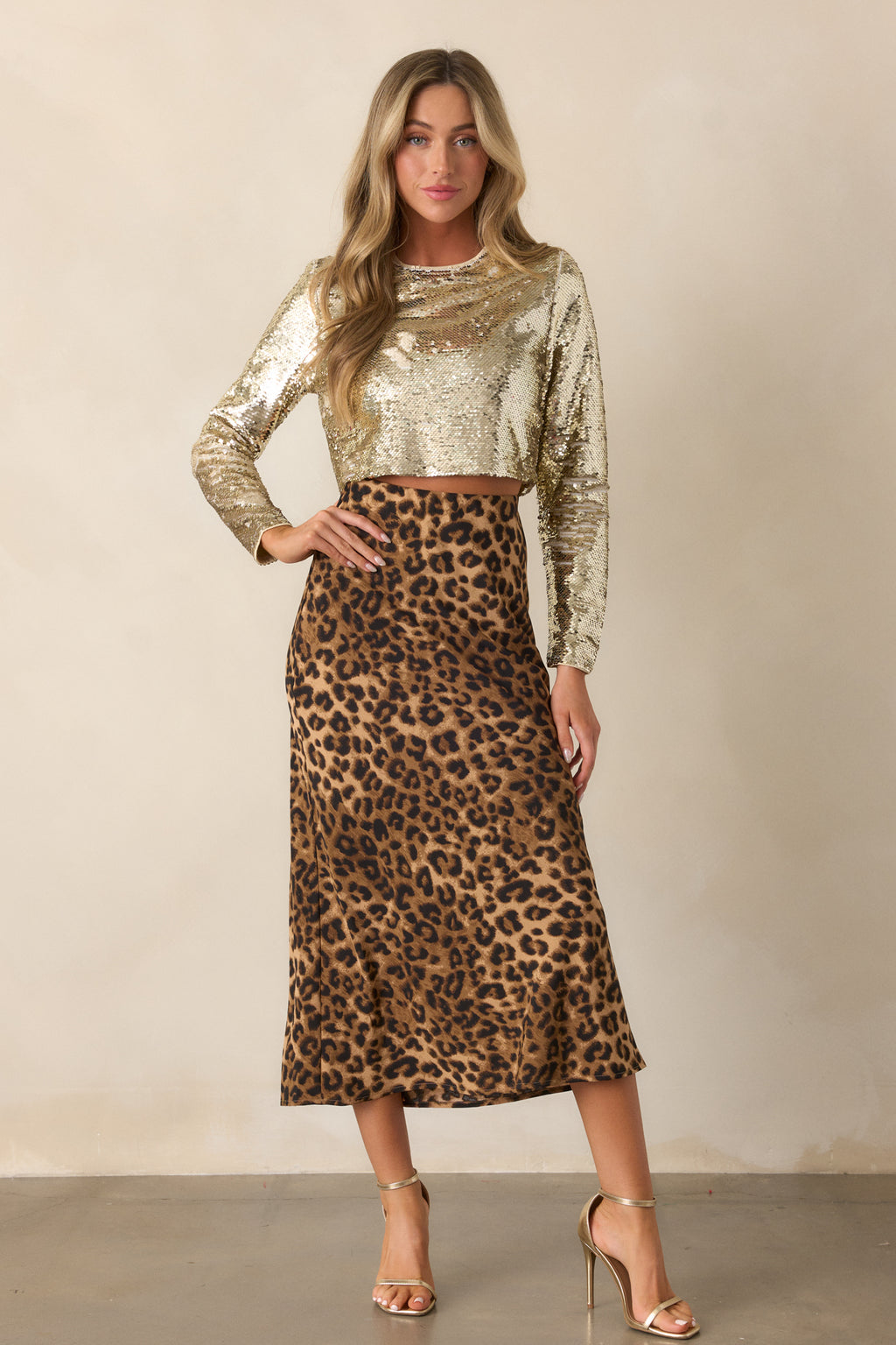 tan midi dress with sleeves Boho Beauty Tan Puff Sleeve Midi Dress