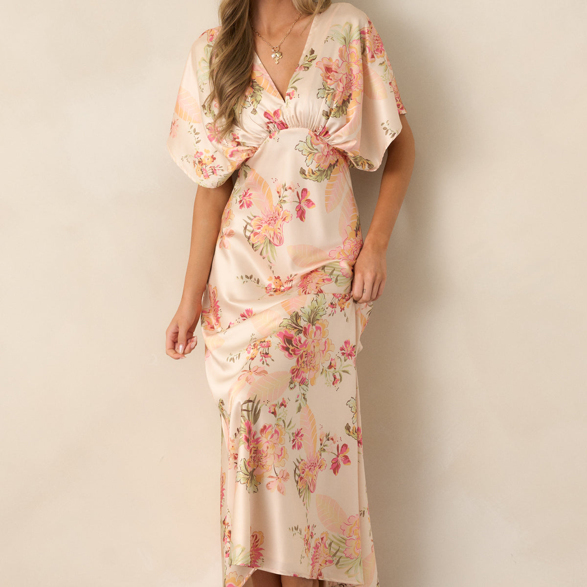 スーツ・フォーマル・ドレス Acka all sheer flower dress beige acka all sheer flower dress（beige） acka all sheer flower dress