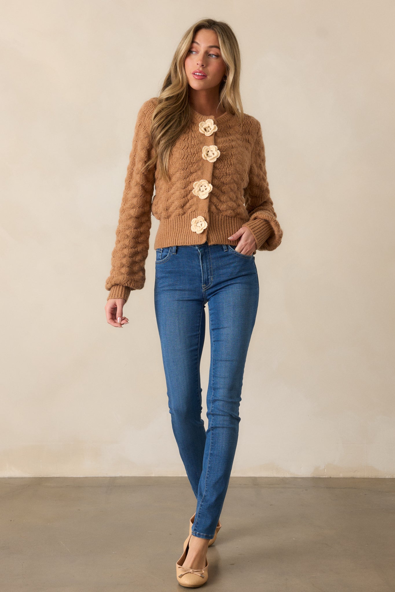 Oatmeal Long Sleeve Sweater Dress