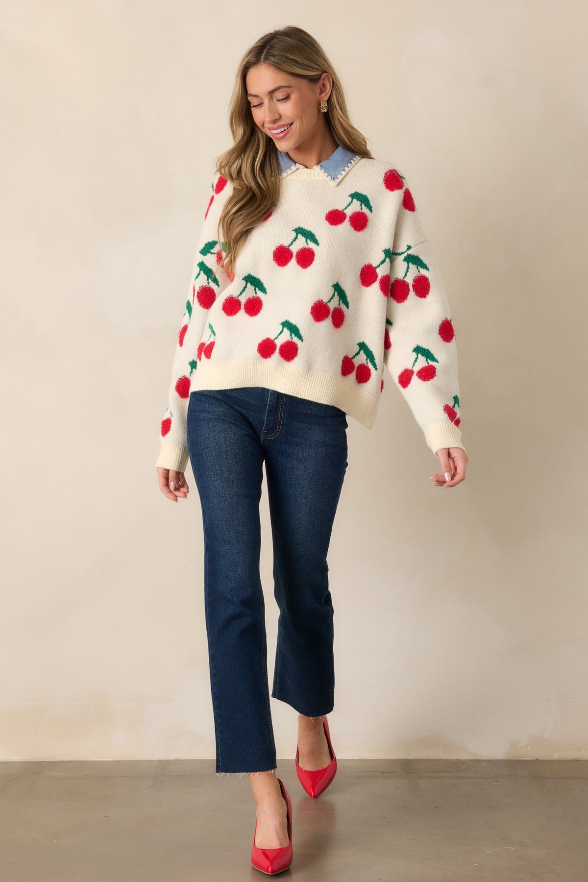 Cherry Red Sweater