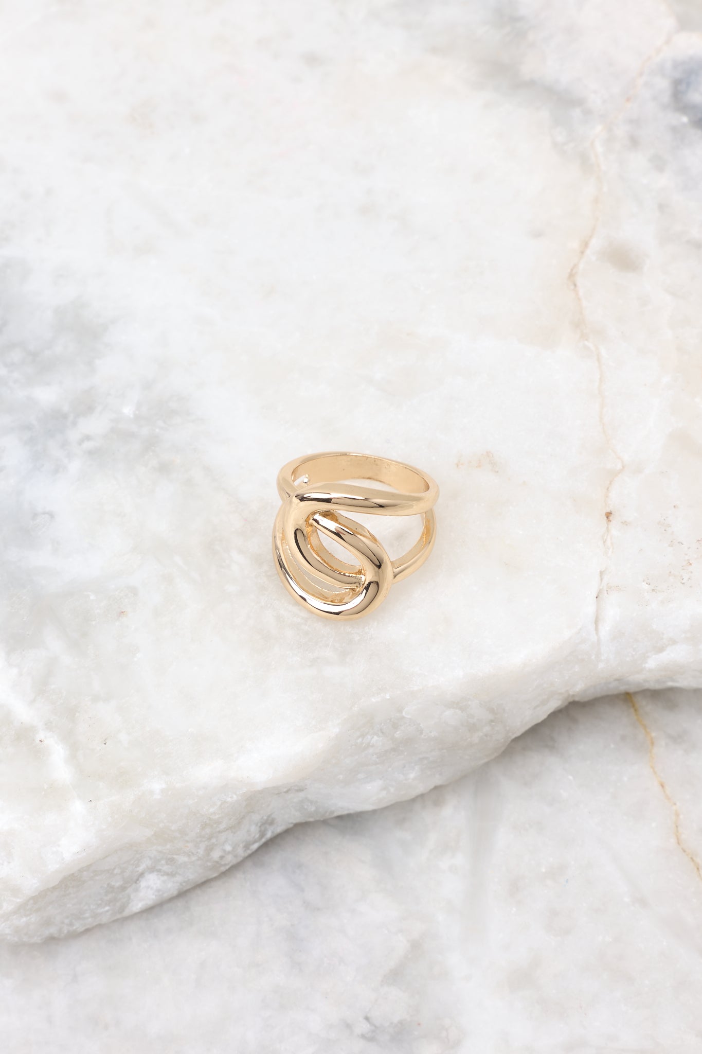 2 Twisted Romance Gold Ring at reddress.com