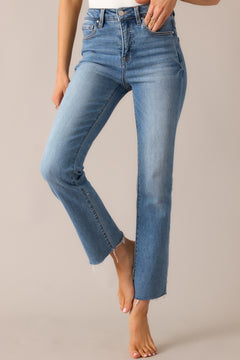 Red Coloured Wash Straight Denim main image 0