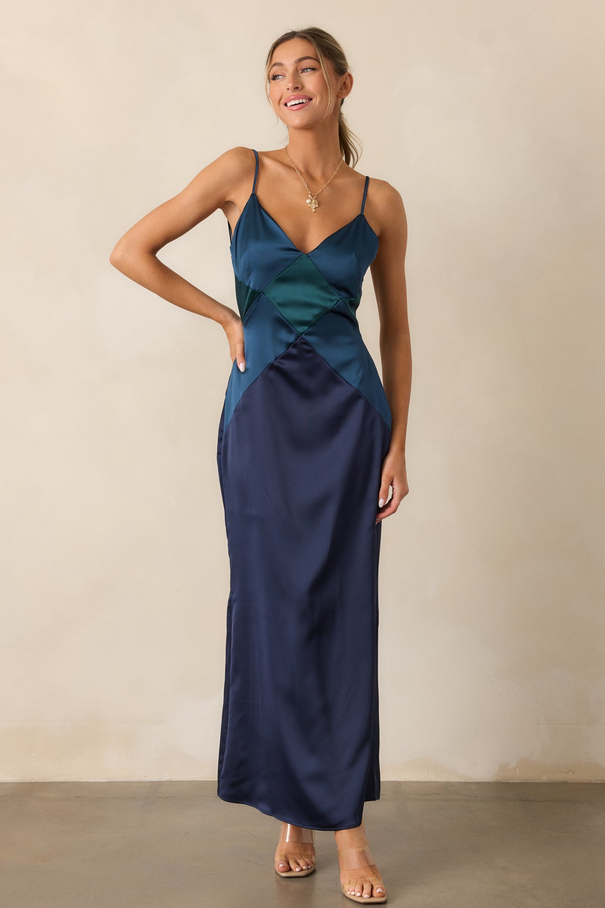 Late Night Calls Knit Maxi Dress - Cerulean main image 1