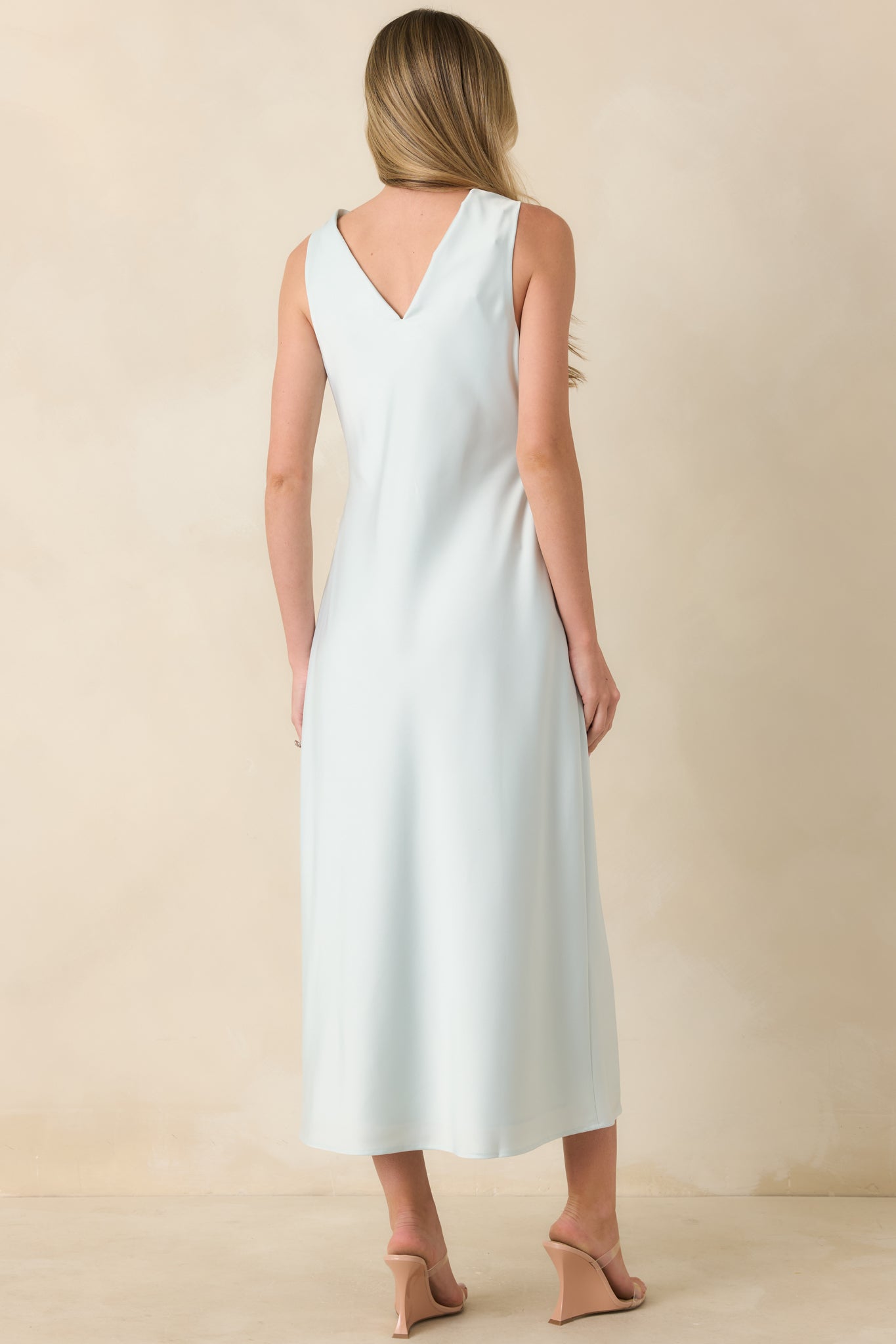 satin midi black dress Enchanted Black Satin Slip Midi Dress