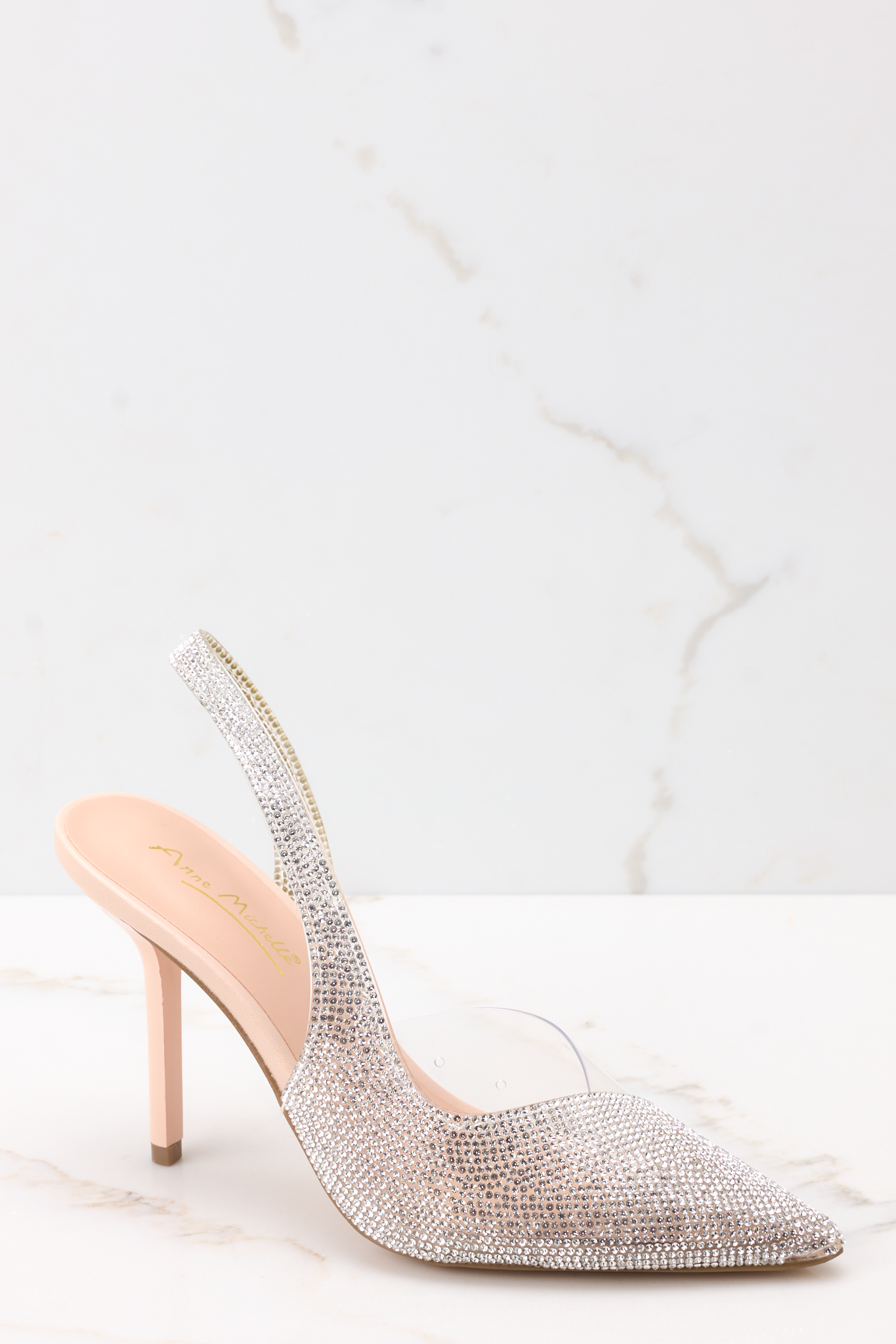 Clear 2025 beige heels