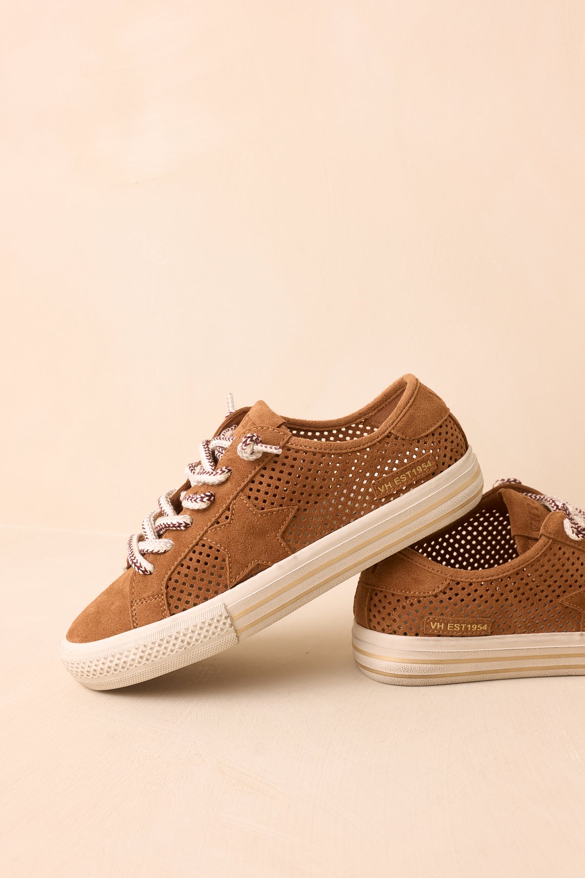 Vintage Havana Alive Camel Brown Suede Sneakers