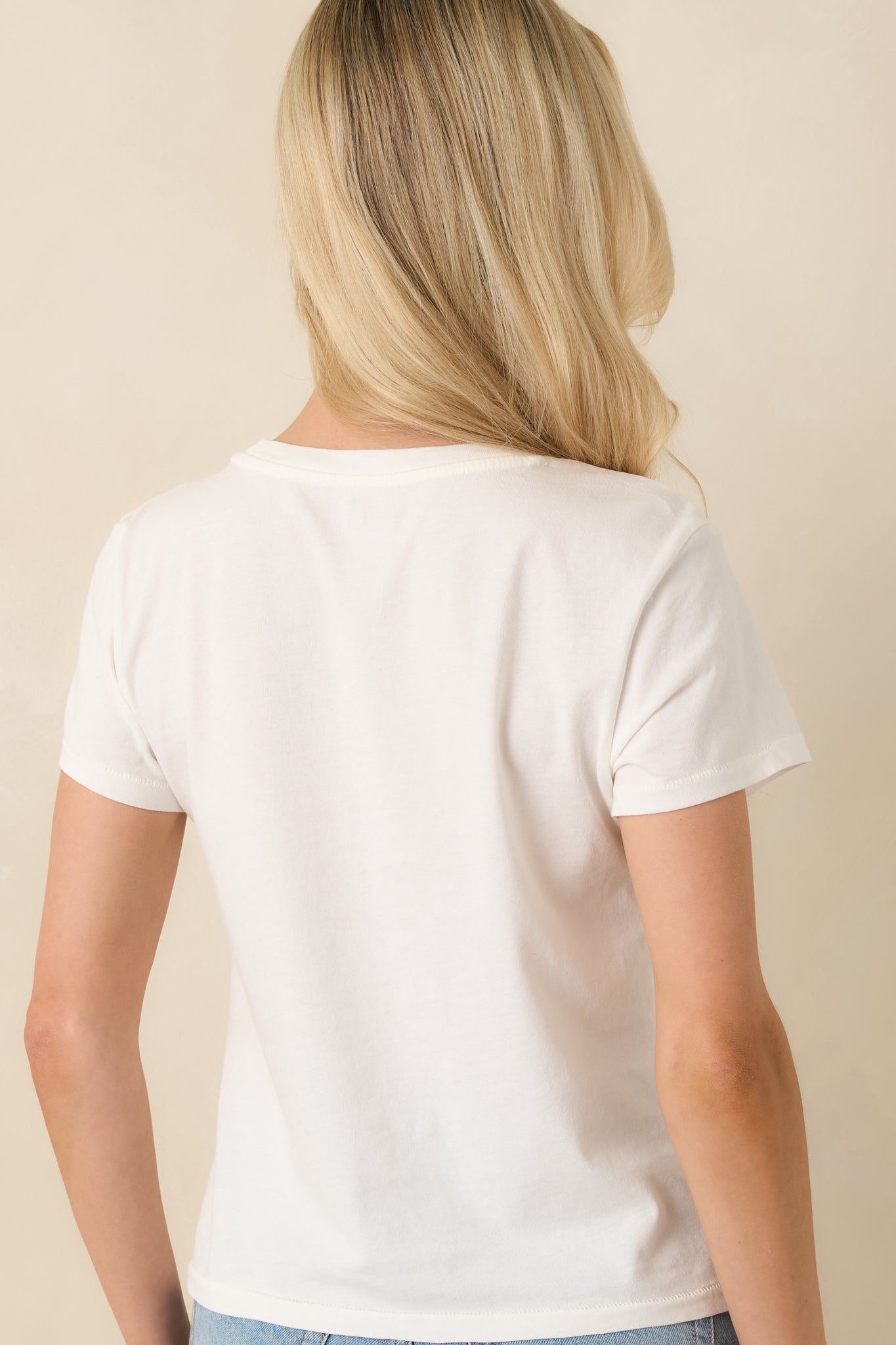 Z Supply White Cotton Del Sol Tourist Tee | Red Dress