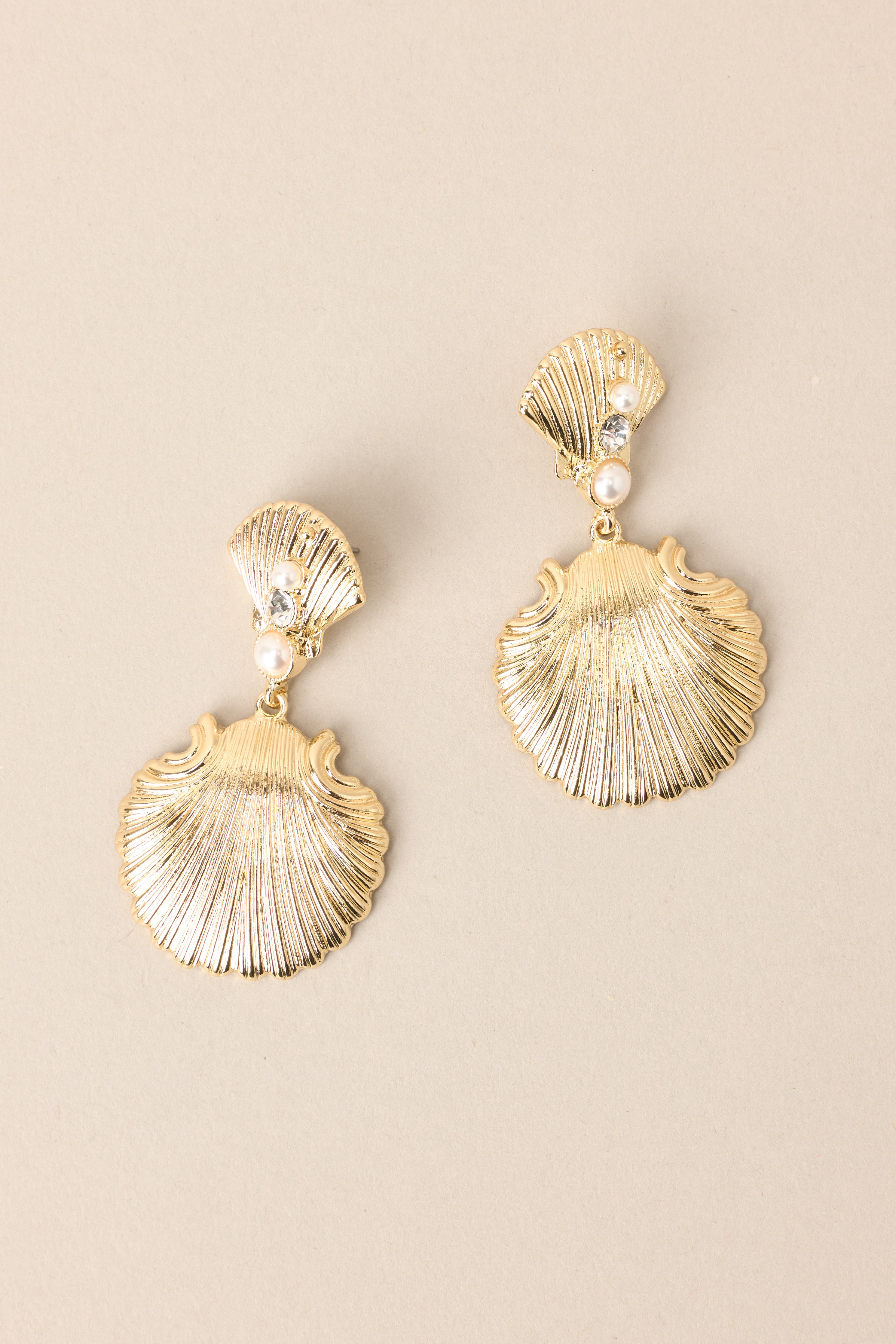 Seaside Chic Gold Earrings