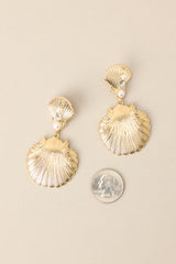 Seaside Chic Gold Earrings