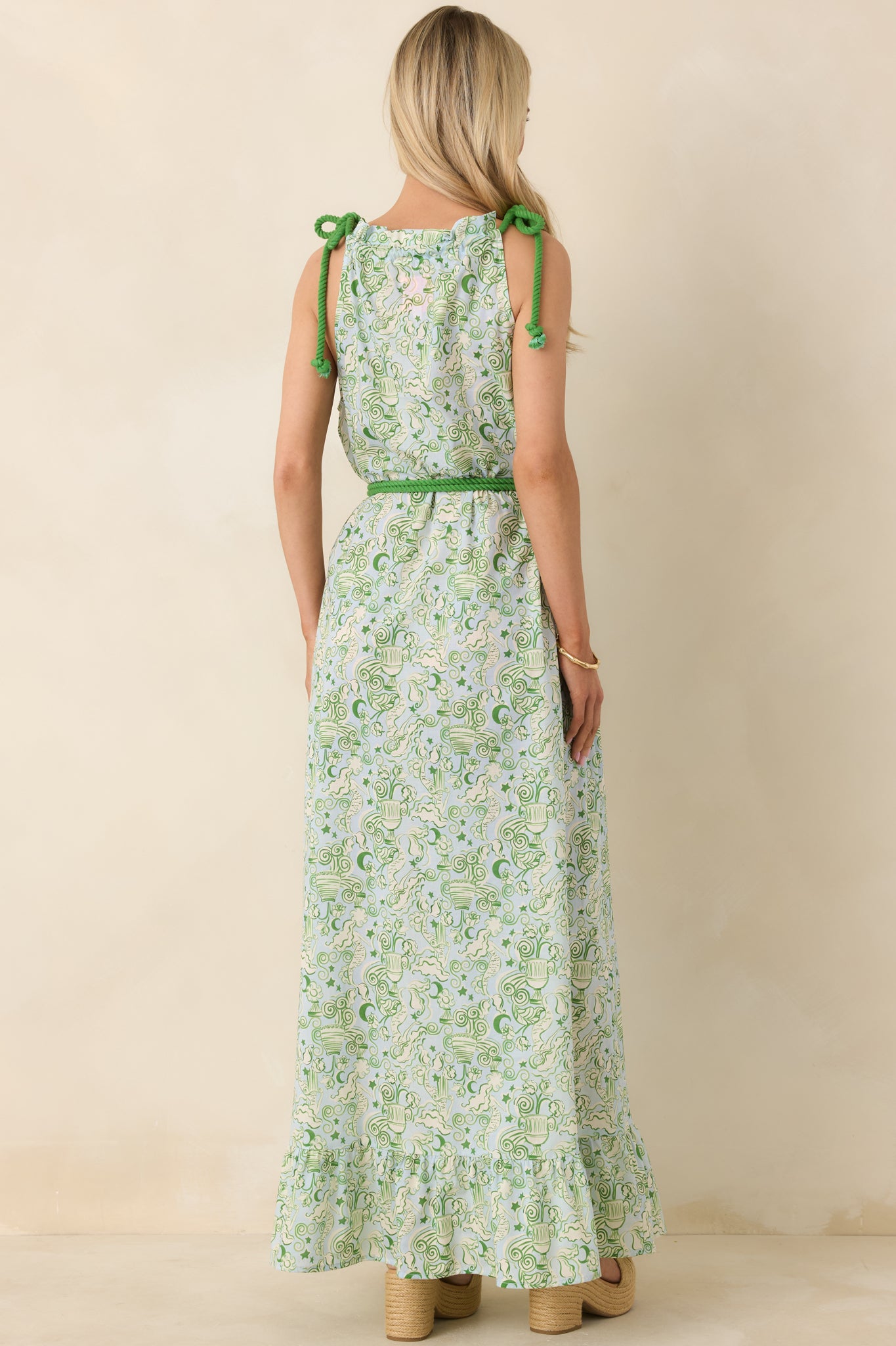 Paradisa Santa Rosa Seaglass Green Cotton Maxi Dress | Red Dress Paradisa Santa Rosa Seaglass Green Cotton Maxi Dress | Red Dress