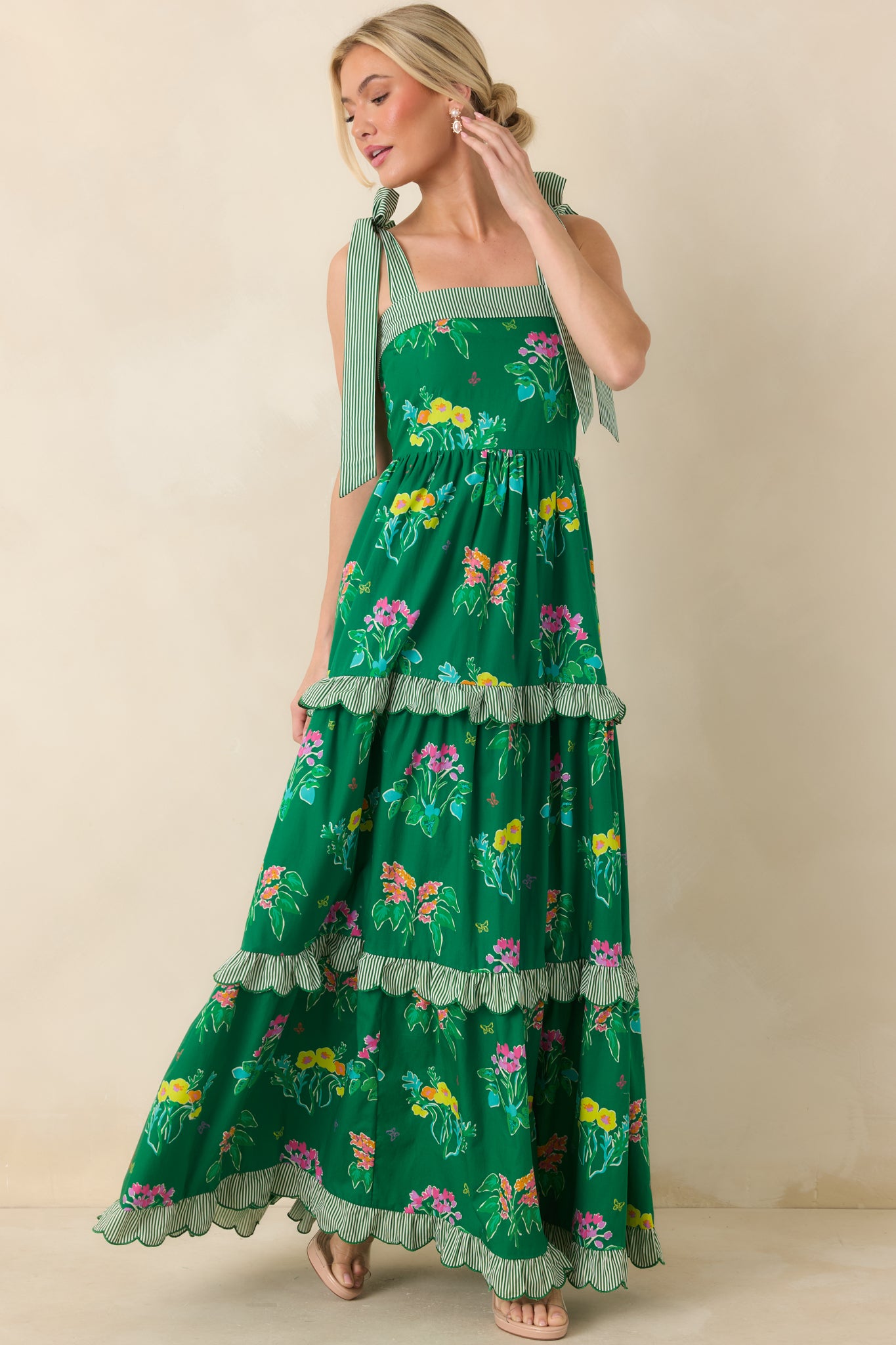 powanto lune peony bouquet dressグリーン powanto lune peony bouquet dressグリーン｜Yahoo!フリマ（旧PayPay