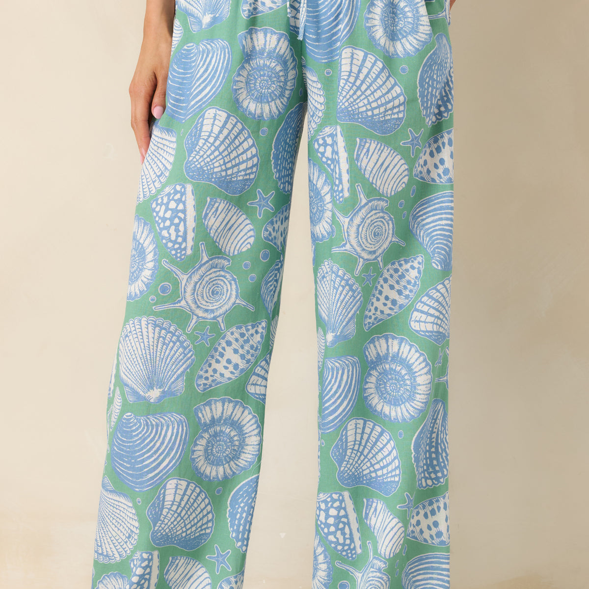 Paradisa San Marino Oceana Blue Multi Drawstring Pants | Shop Now!