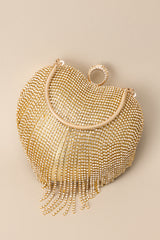 I Give You My Heart Gold Handbag