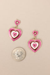 The Thought Of You Pink Earrings