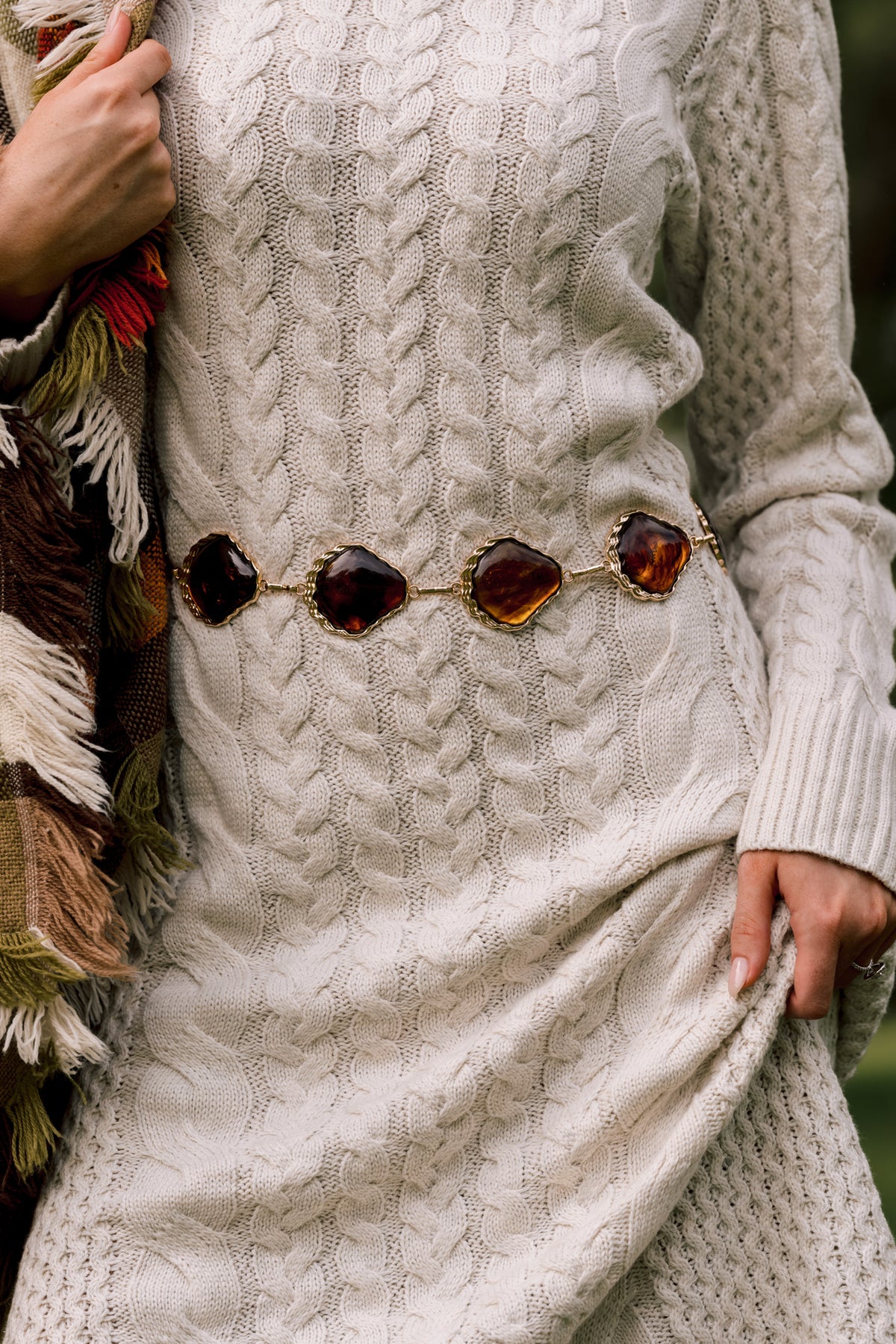 Mystic Links Amber Chain Belt