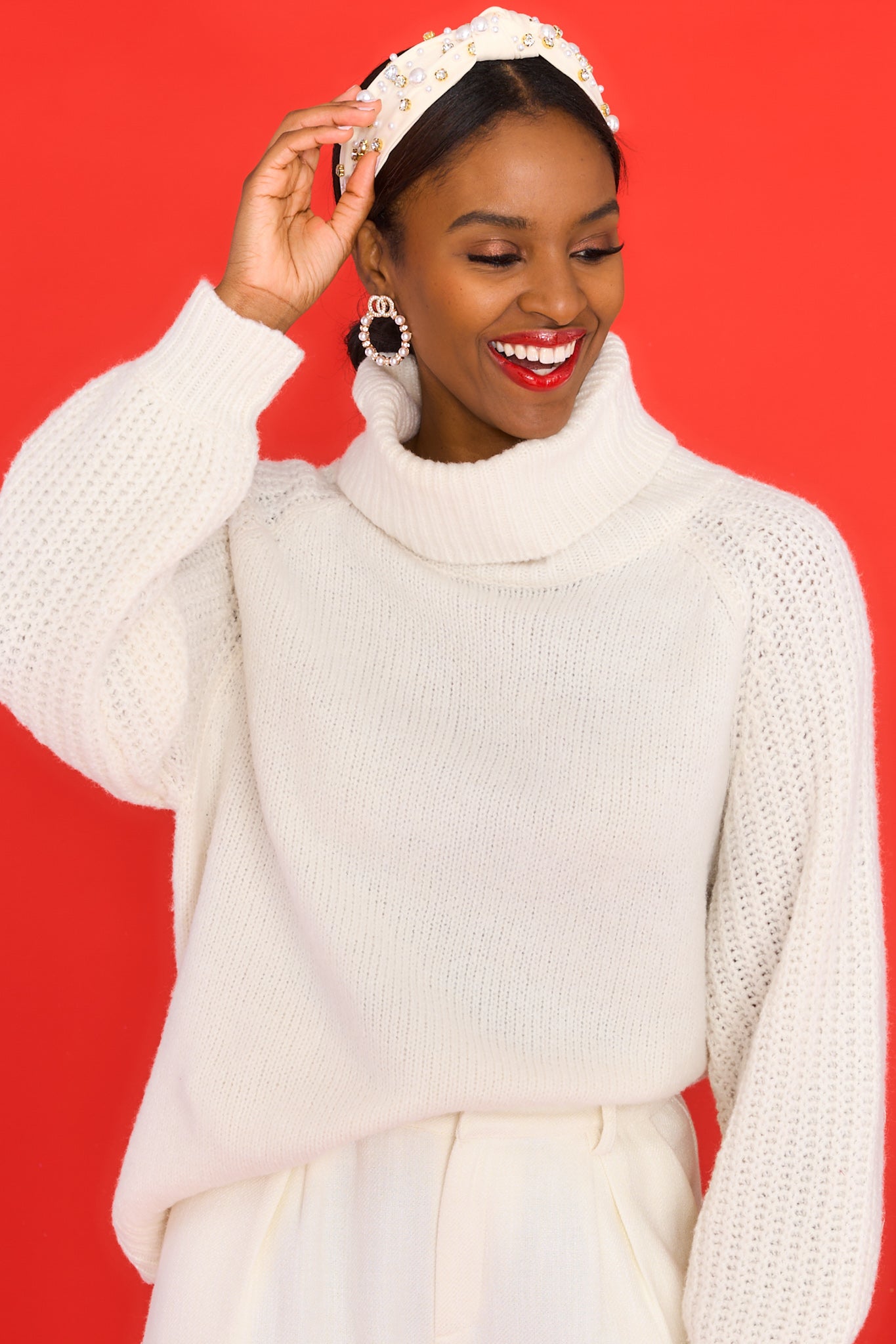5 Be Better Ivory Sweater at reddress.com