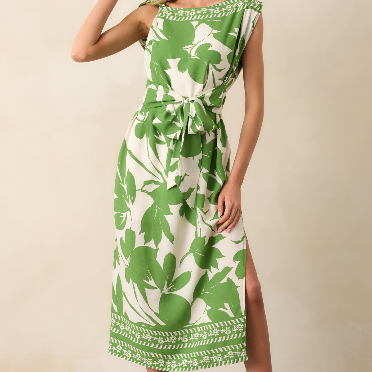 Green Floral Sleeveless Maxi Dress - Vacation Dresses | Red Dress Green Floral Sleeveless Maxi Dress - Vacation Dresses | Red Dress