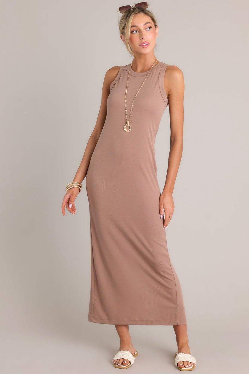 Soleil Mocha Maxi Dress