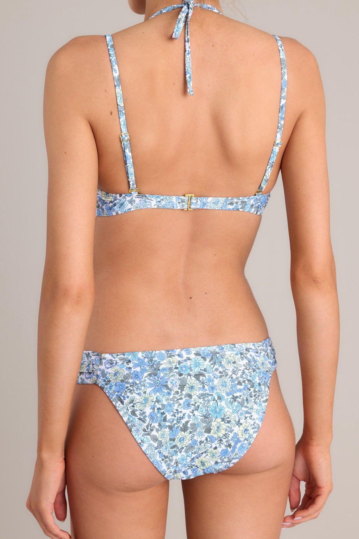 Elly Bikini Bottoms - Blue Floral main image 1