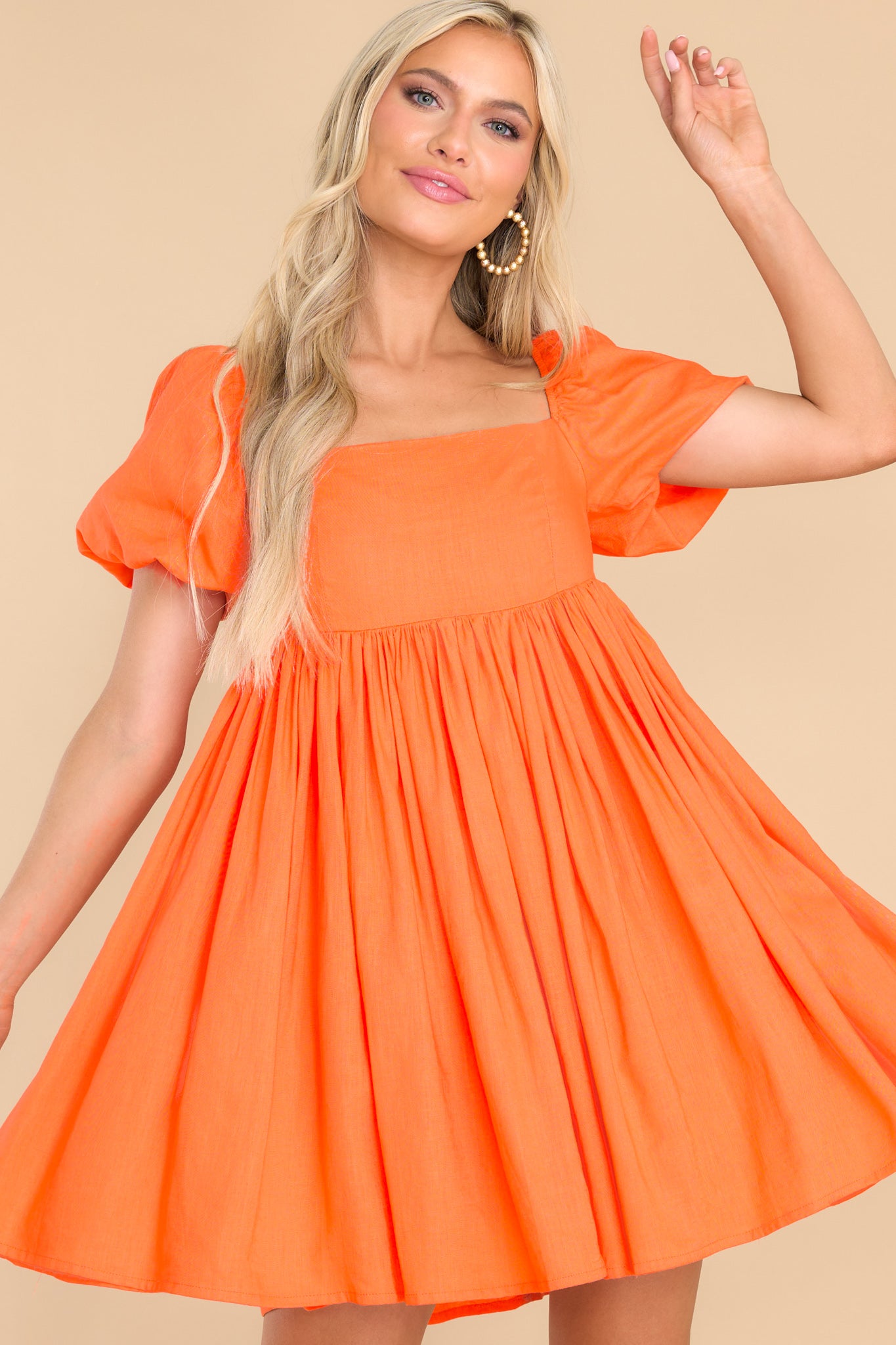 7 Will Not Be Forgotten Tangerine Dress at reddress.com
