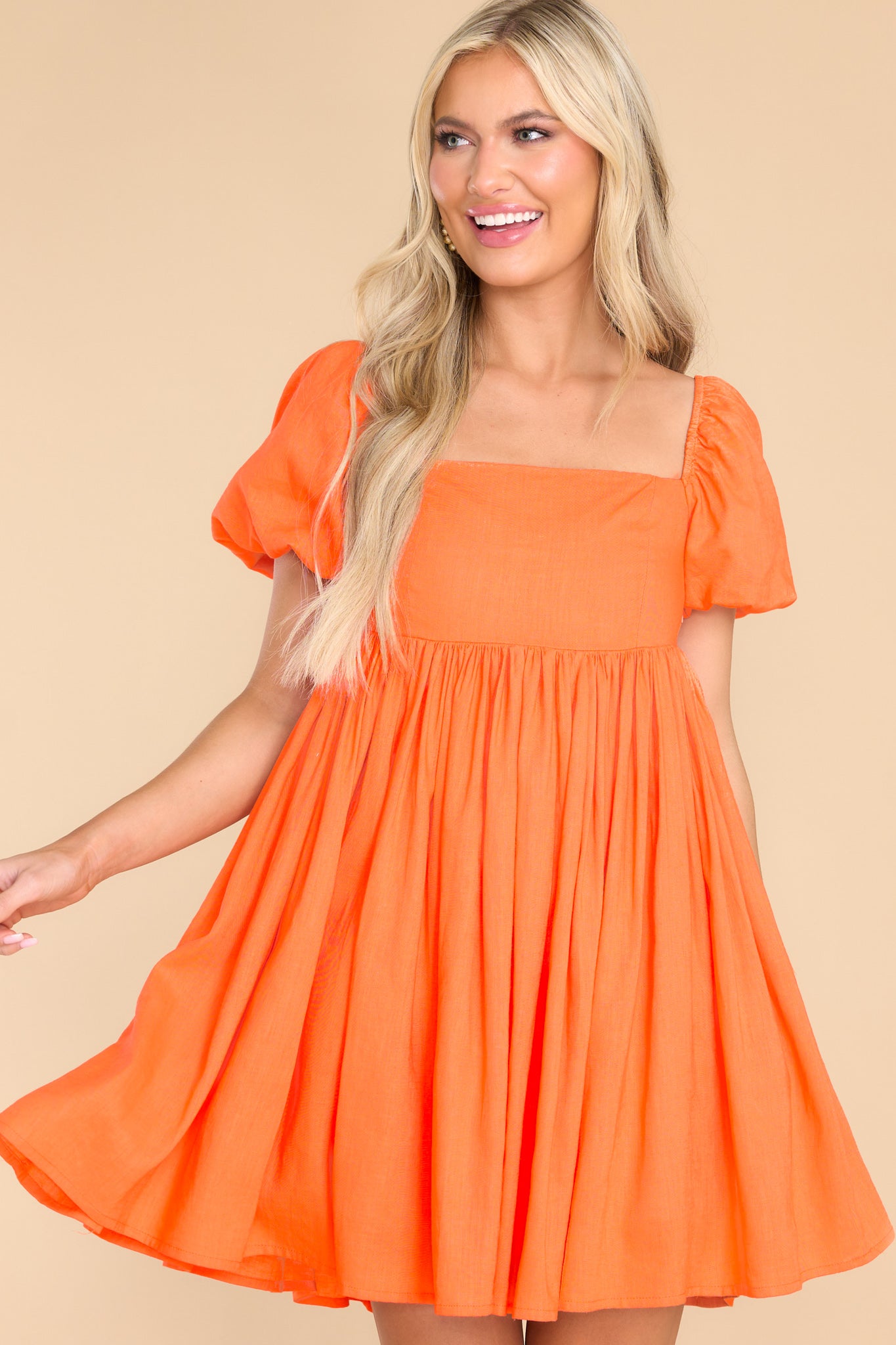 6 Will Not Be Forgotten Tangerine Dress at reddress.com