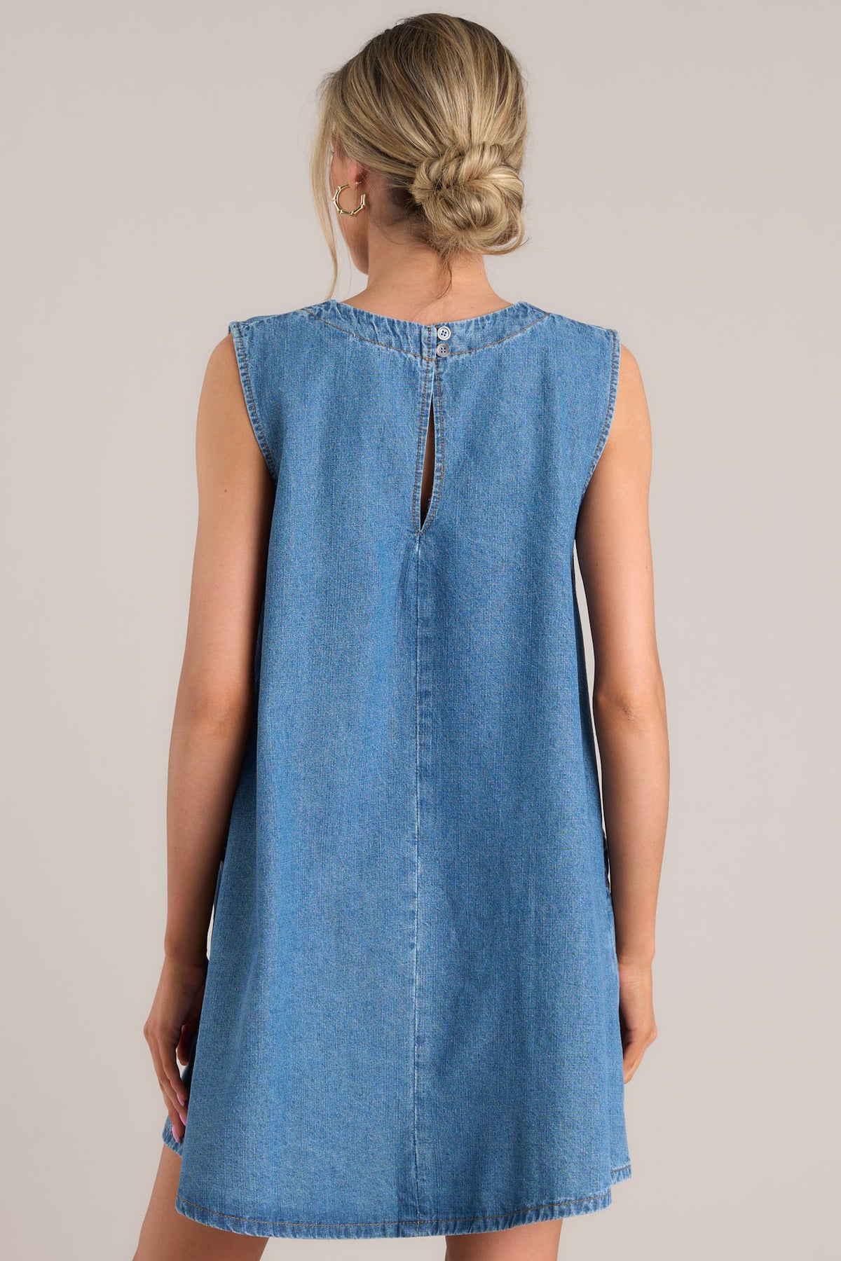 Vintage Wash Mini Denim Dress