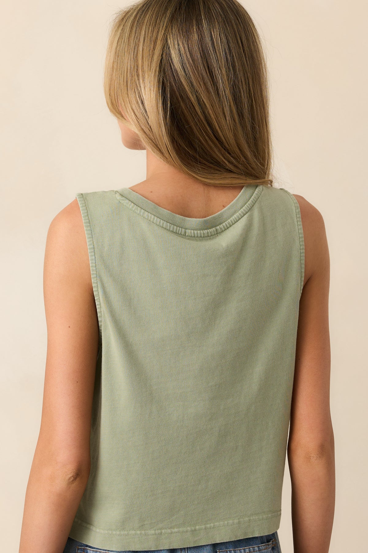 HARPER RIB V-NECK TOP (Green Lagoon) - Z SUPPLY