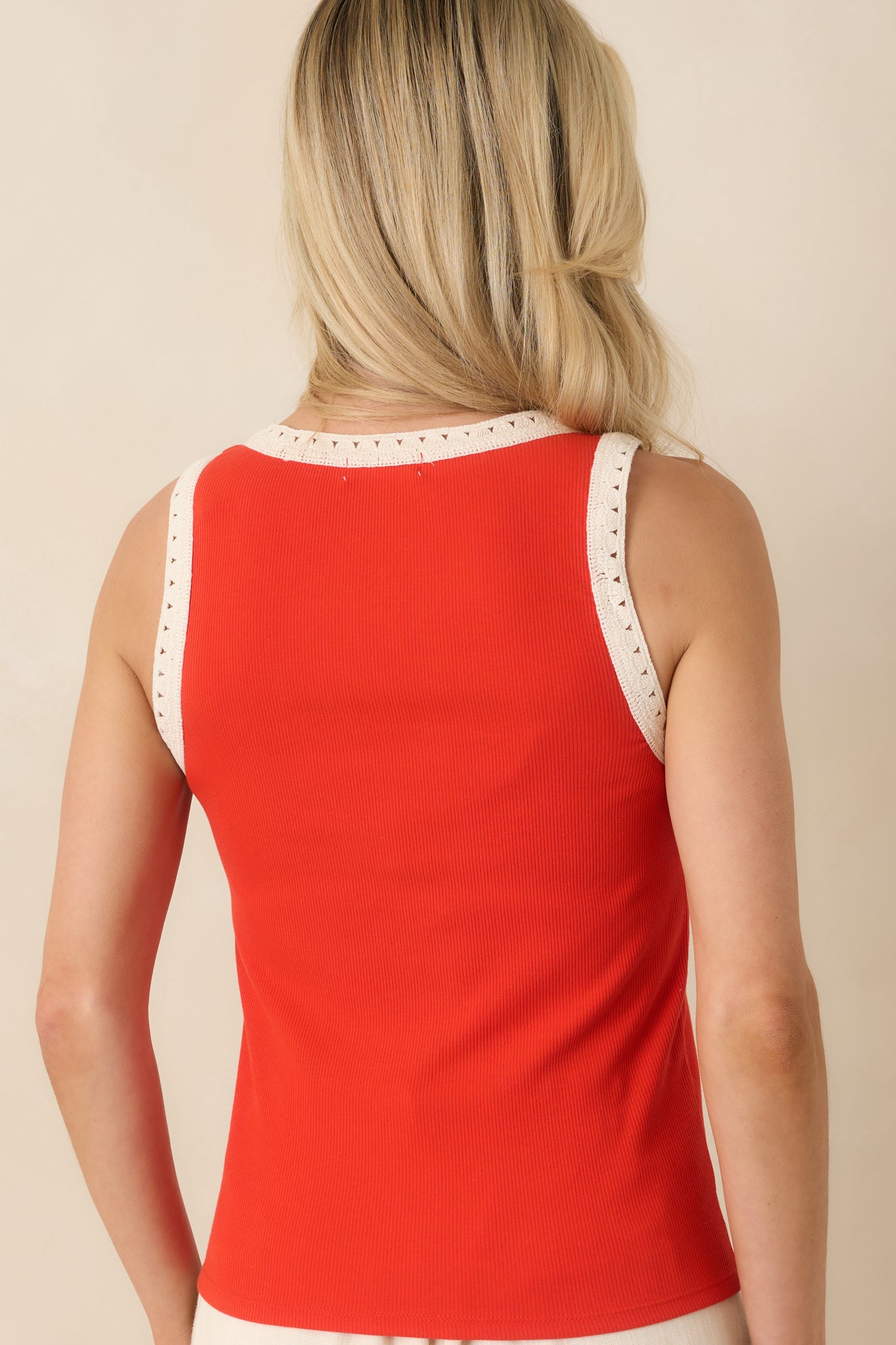 Z Supply Clarke Poppy Red Cotton Tank | Red Dress