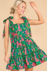 11 Wild Without Worry Green Multi Print Dress at reddress.com