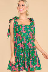 10 Wild Without Worry Green Multi Print Dress at reddress.com