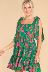 12 Wild Without Worry Green Multi Print Dress at reddress.com