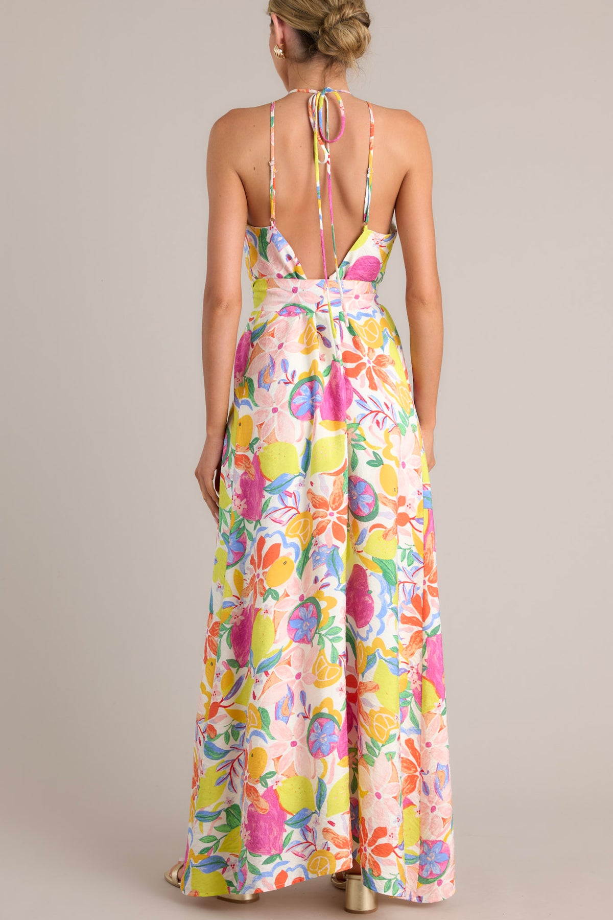 Tigress Halter Maxi Dress Multi main image 1