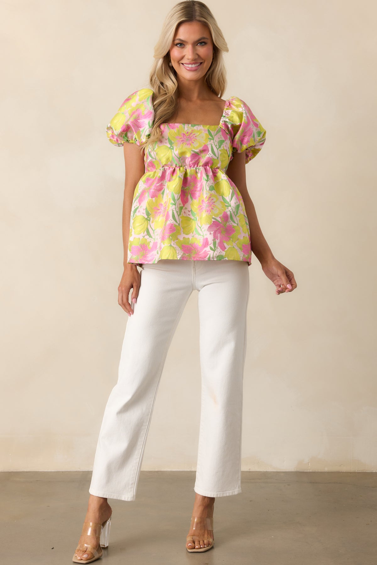 Pink Flowy Top