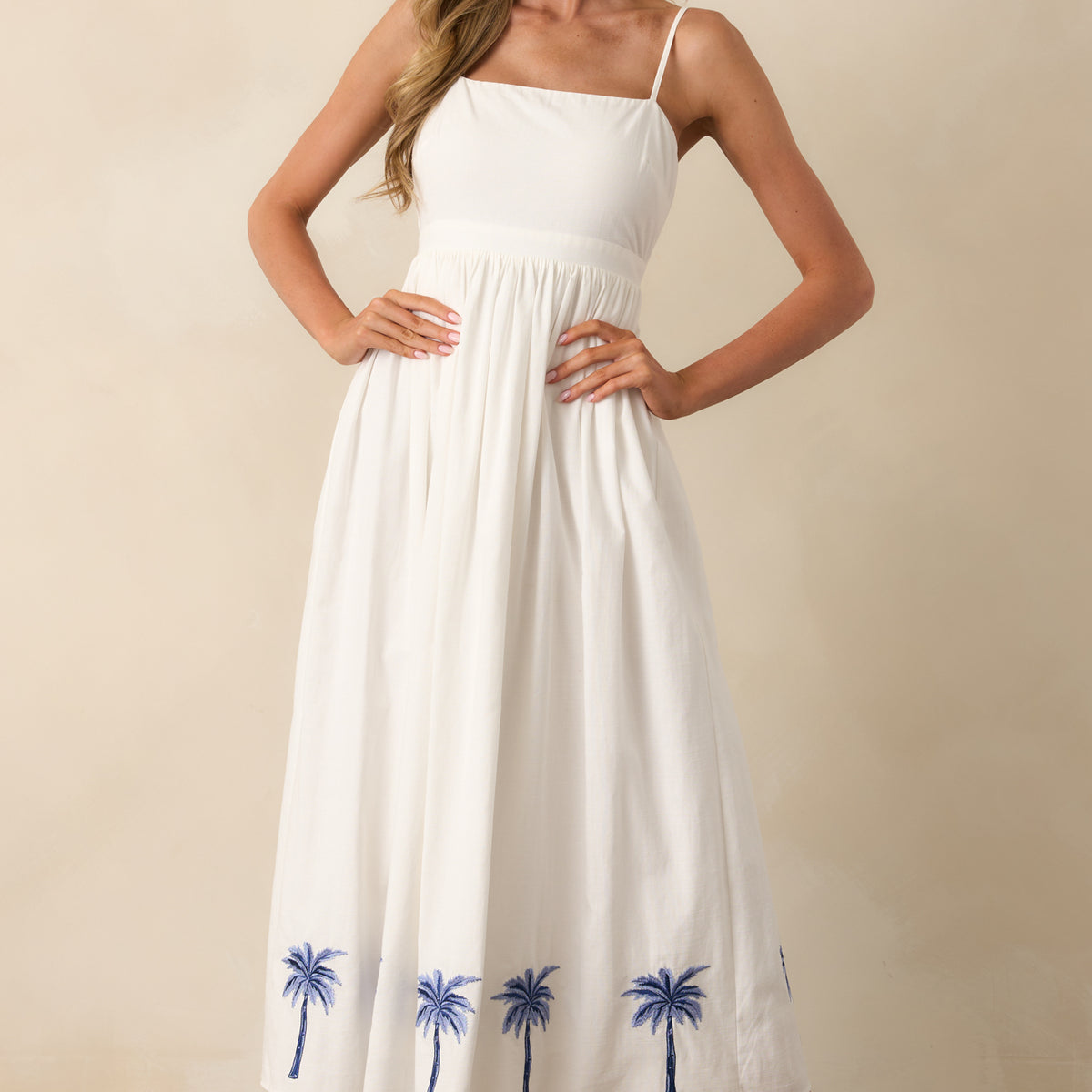 MINKPINK Isadora Embroidered Midi Dress In White | Red Dress