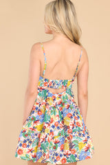 10 Searching For Spring Ivory Multi Floral Print Dress at reddress.com