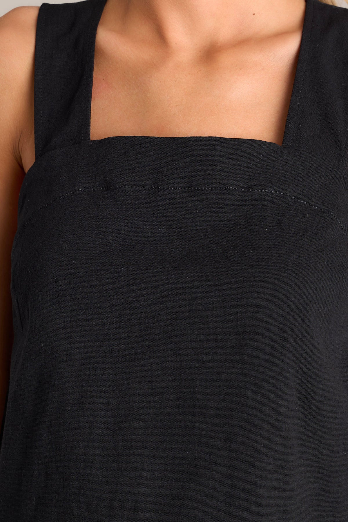 Women's Black Soft Cotton Tank Top