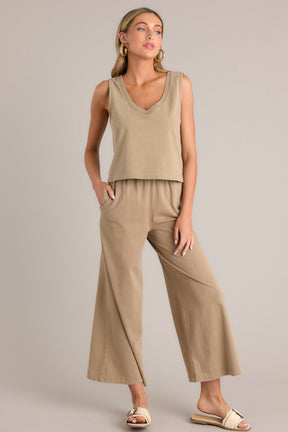Z Supply Crystal Scout Jersey Crop Flare Pant