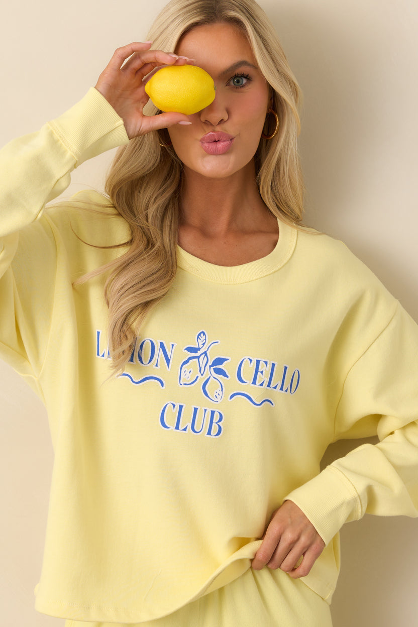 Prism X Large Lemonade Yellow Joshua Tree Sweatshirt