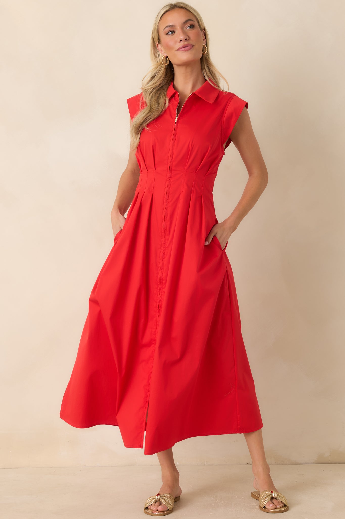 Summer-ready dress with a flattering silhouette and effortless design for warm-weather occasions.