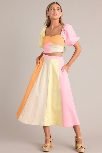Pastel Multi Midi Skirt All Skirts Red Dress pastel-multi-midi-skirt-all-skirts-red-dress
