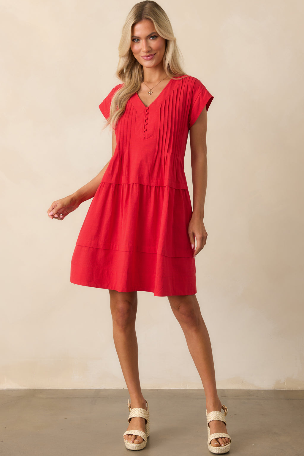 Red Cotton Mini T-Shirt Dress - Casual Dresses | Red Dress Red Cotton Mini T-Shirt Dress - Casual Dresses | Red Dress
