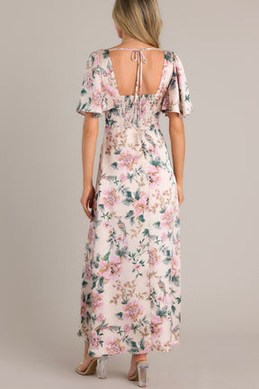 Ivory Multi Floral Dress main image 0