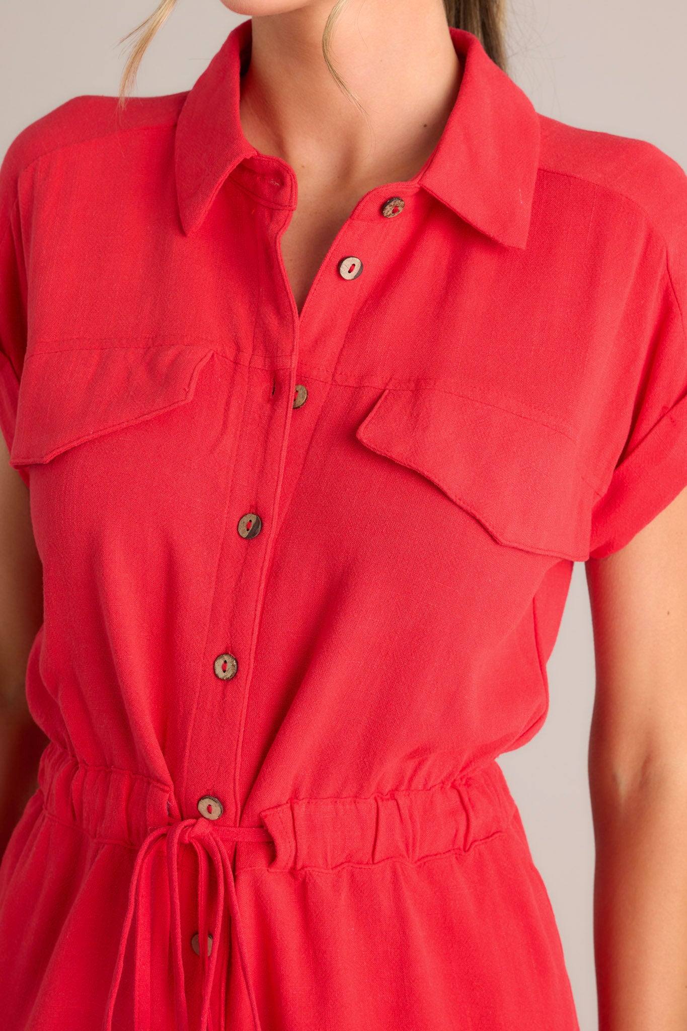 Cute Rompers for Women | Red Dress