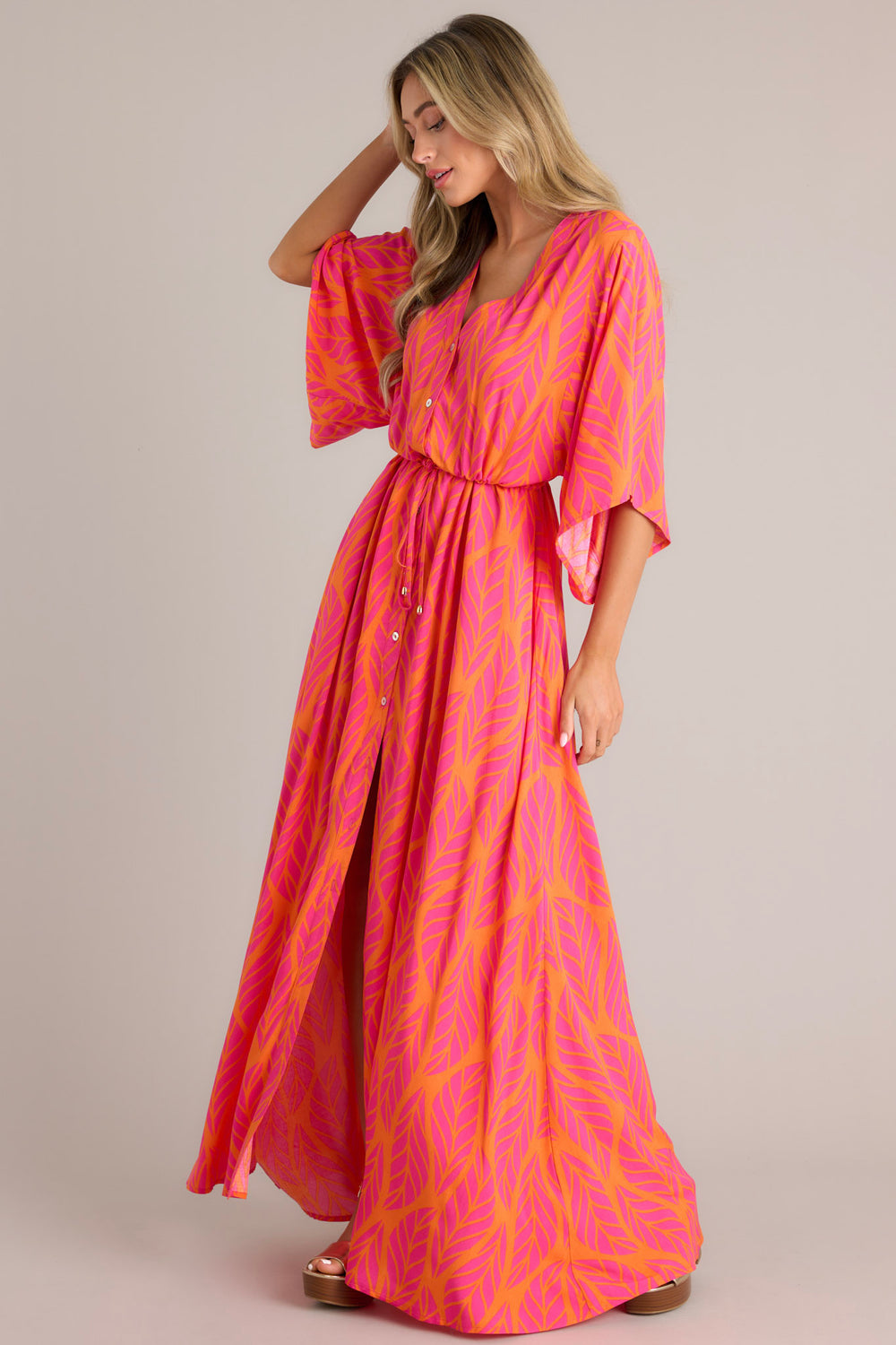 Red Chiffon Matenrity Light Weight Baby shower Dress