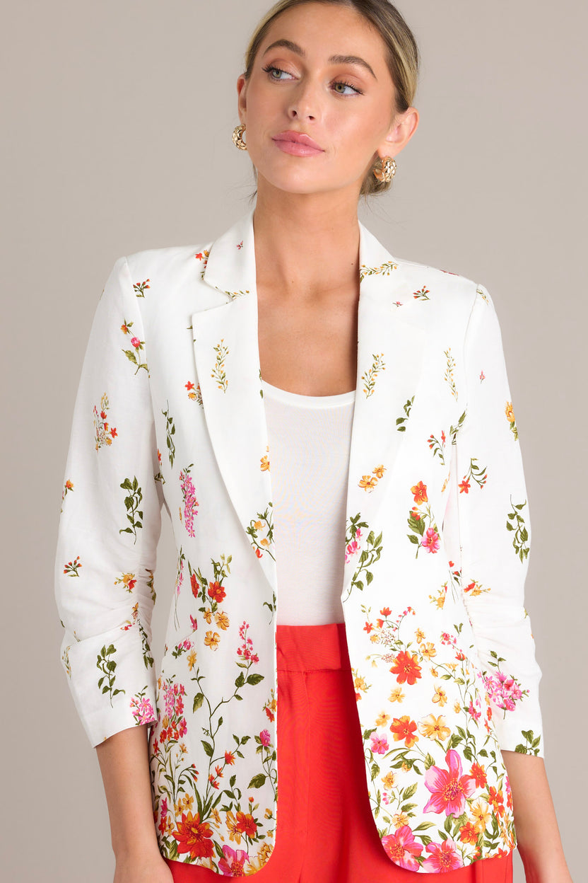 Blazer Linen Look, Rose