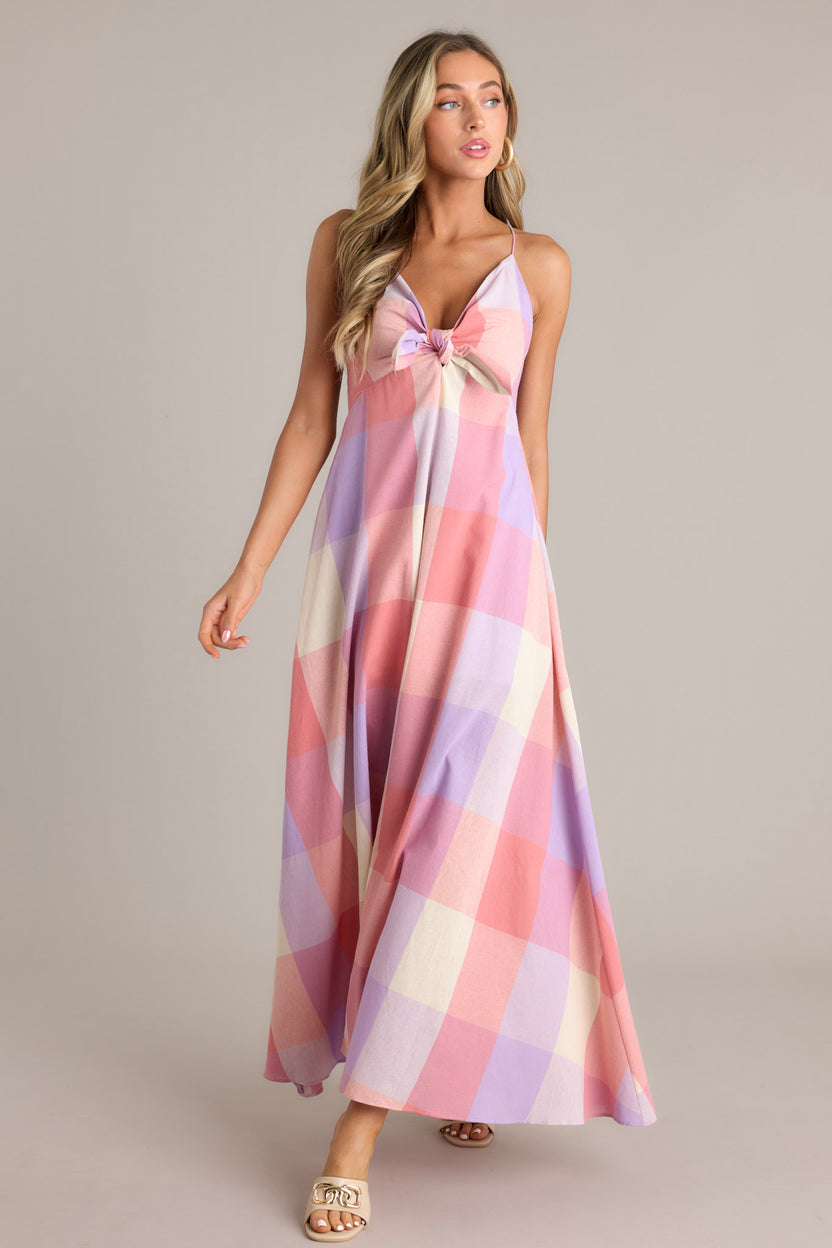 2360 Multi Colour Plaid Shirt Dress