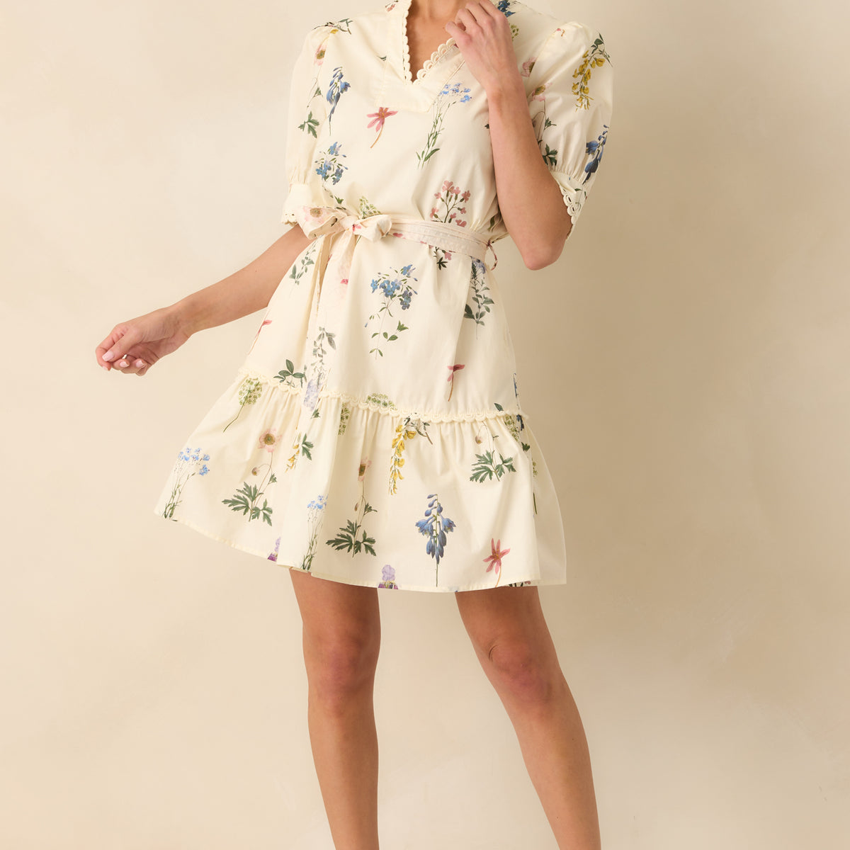 cotton on mini dress Ivory Floral Print - Dresses Color:Misty Rose UK Vis 27.03.2026 it pairs effortlessly with Chic Spaghetti Straps Lace