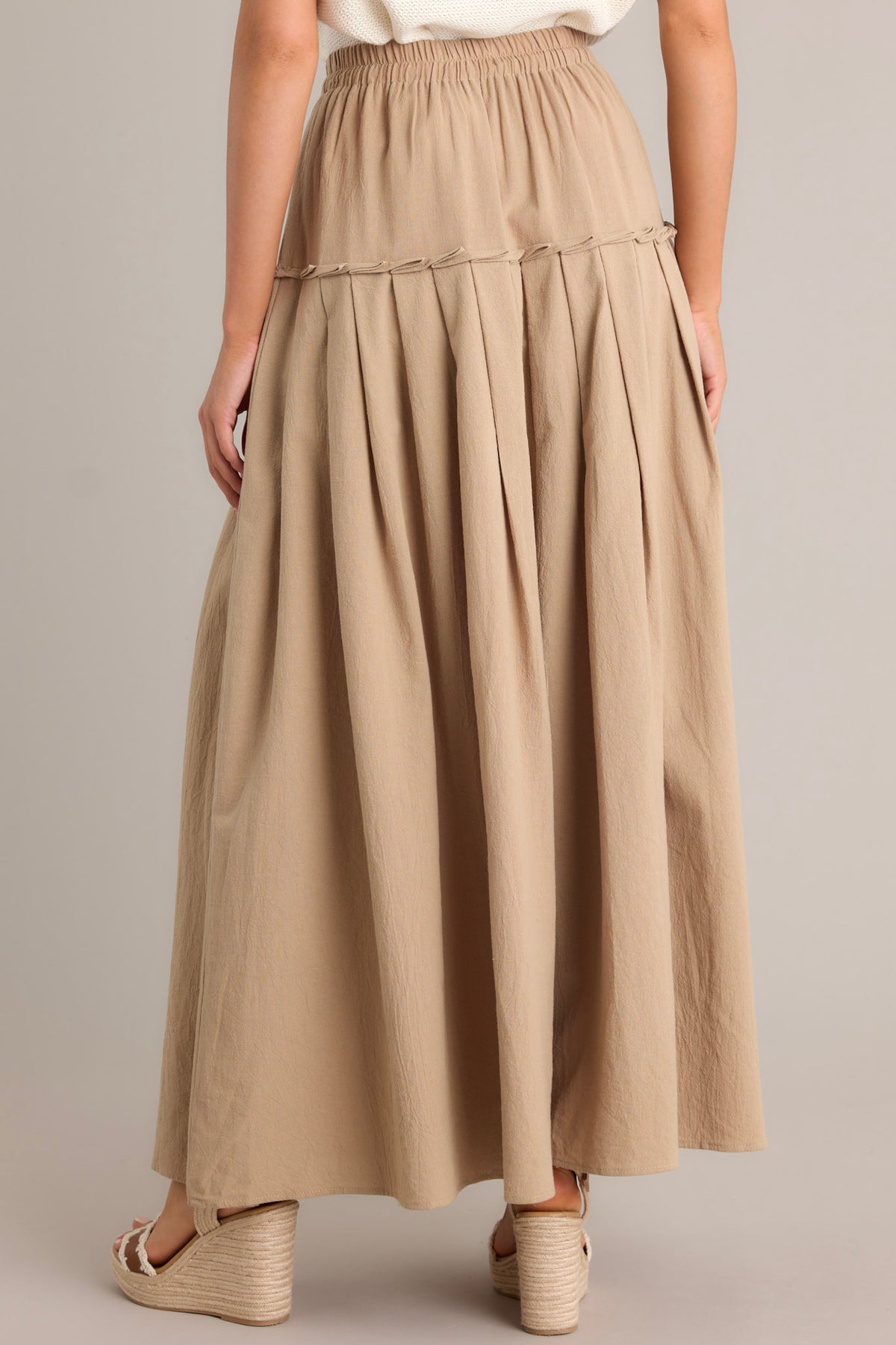 Once Upon a Time Linen Cotton Maxi Skirt