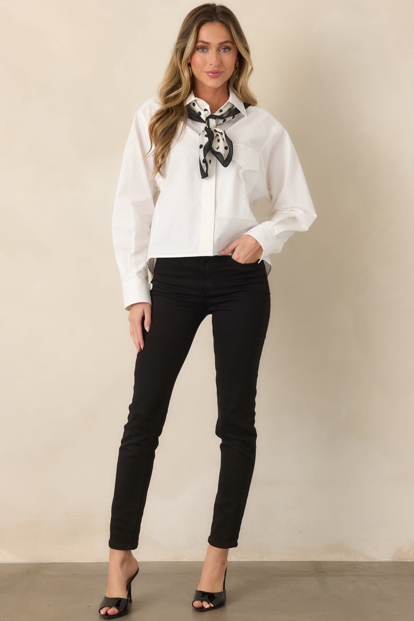 The Edge of It Black Stretch High Waist Jeans