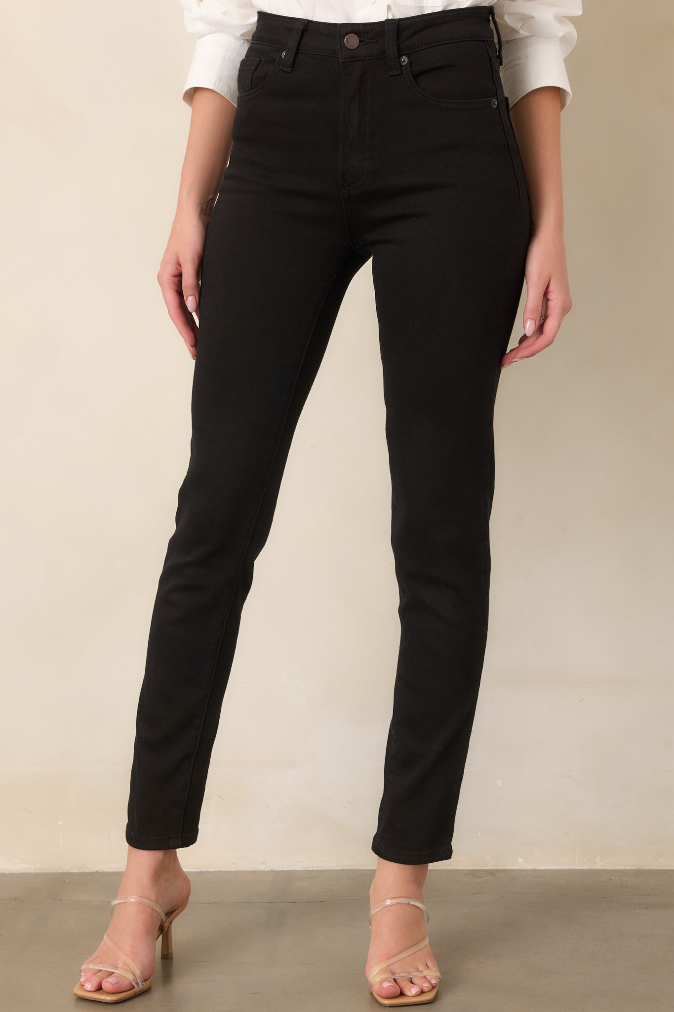 The Edge of It Black Stretch High Waist Jeans